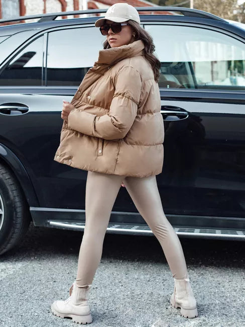 Sieviešu ziemas jaka brūna Lari