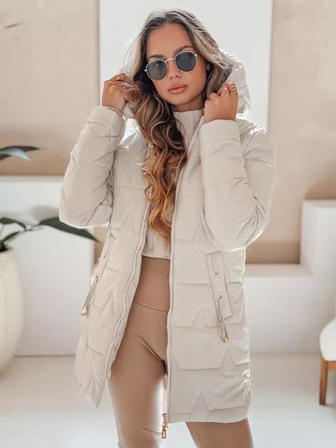 Sieviešu gaiši pelēka ziemas jaka Tango