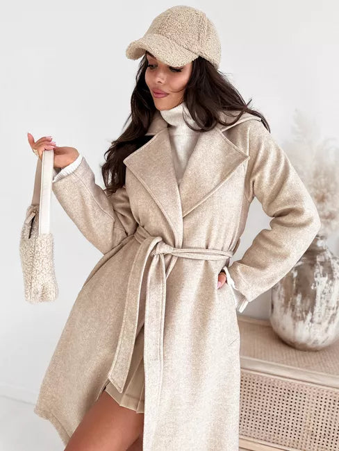 Sieviešu brūns mētelis Nancy 