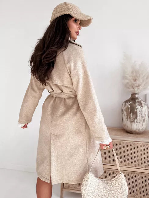 Sieviešu brūns mētelis Nancy 