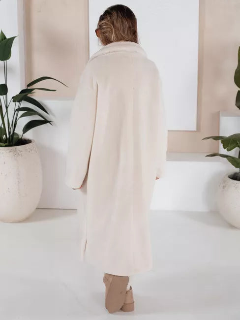 Sieviešu garš brūns ziemas mētelis Fabio