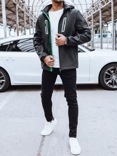 Vīriešu tumši pelēka jaka Marco