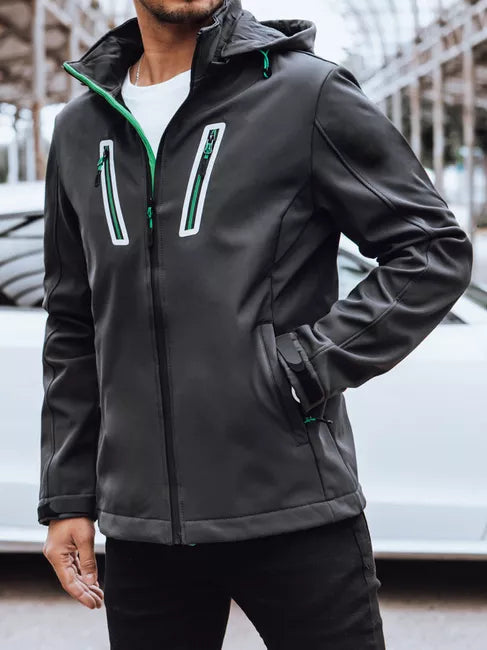 Vīriešu tumši pelēka jaka Marco