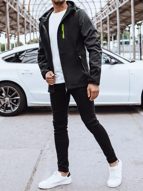 Vīriešu melna jaka Walt