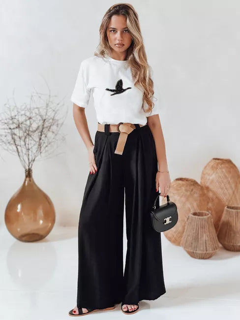 Sieviešu melnas bikses Mirelou 