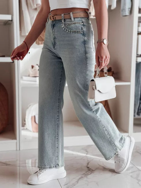 Sieviešu zilas džinsa bikses Modnevis 