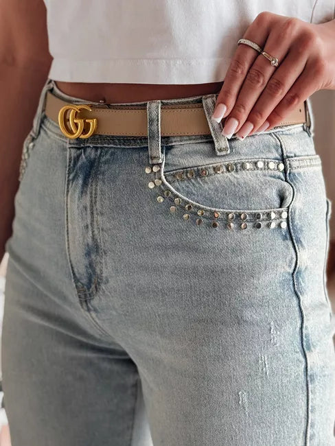 Sieviešu zilas džinsa bikses Modnevis 