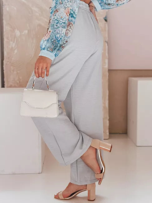 Sieviešu platas bikses pelēkā Milin krāsā