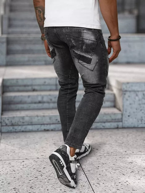 Vīriešu melnas džinsa bikses Everton