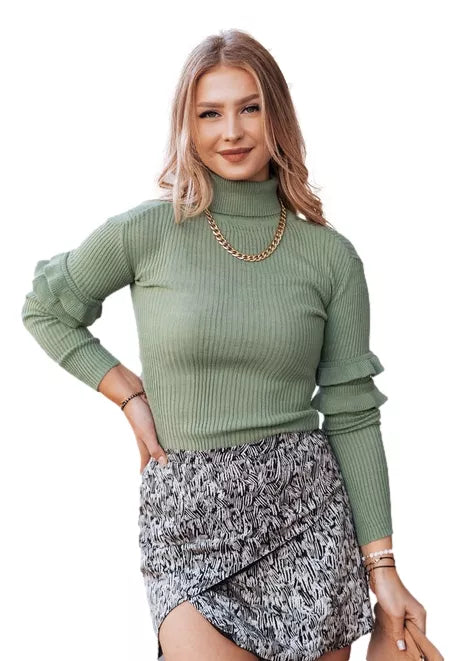 Sieviešu gaiši zaļš džemperis Bufal