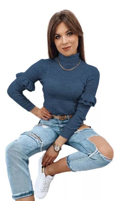 Sieviešu tumši zils džemperis Bufal