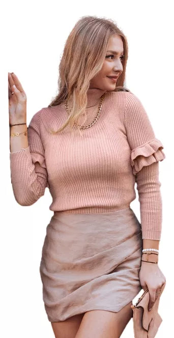 Sieviešu gaiši rozā džemperis Bufal