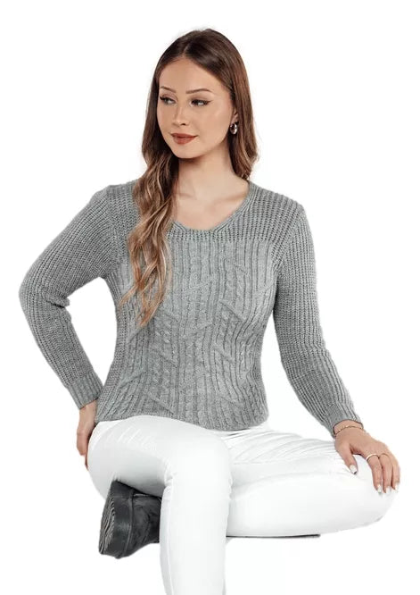 Sieviešu pelēks džemperis Nela