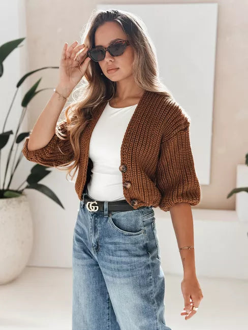 Sieviešu brūns džemperis Lorel