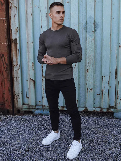 Vīriešu tumši zils džemperis Mika 