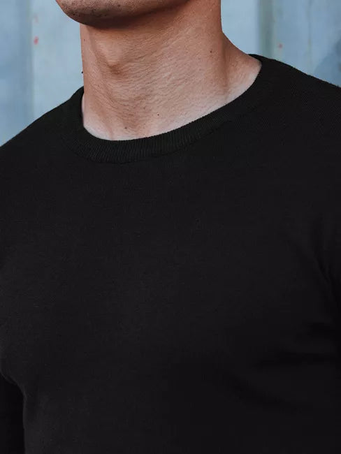 Vīriešu melns džemperis Mika