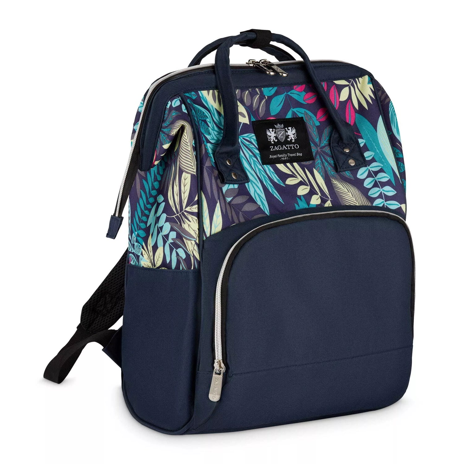 Zila mammas mugursoma ar rokturiem Uga