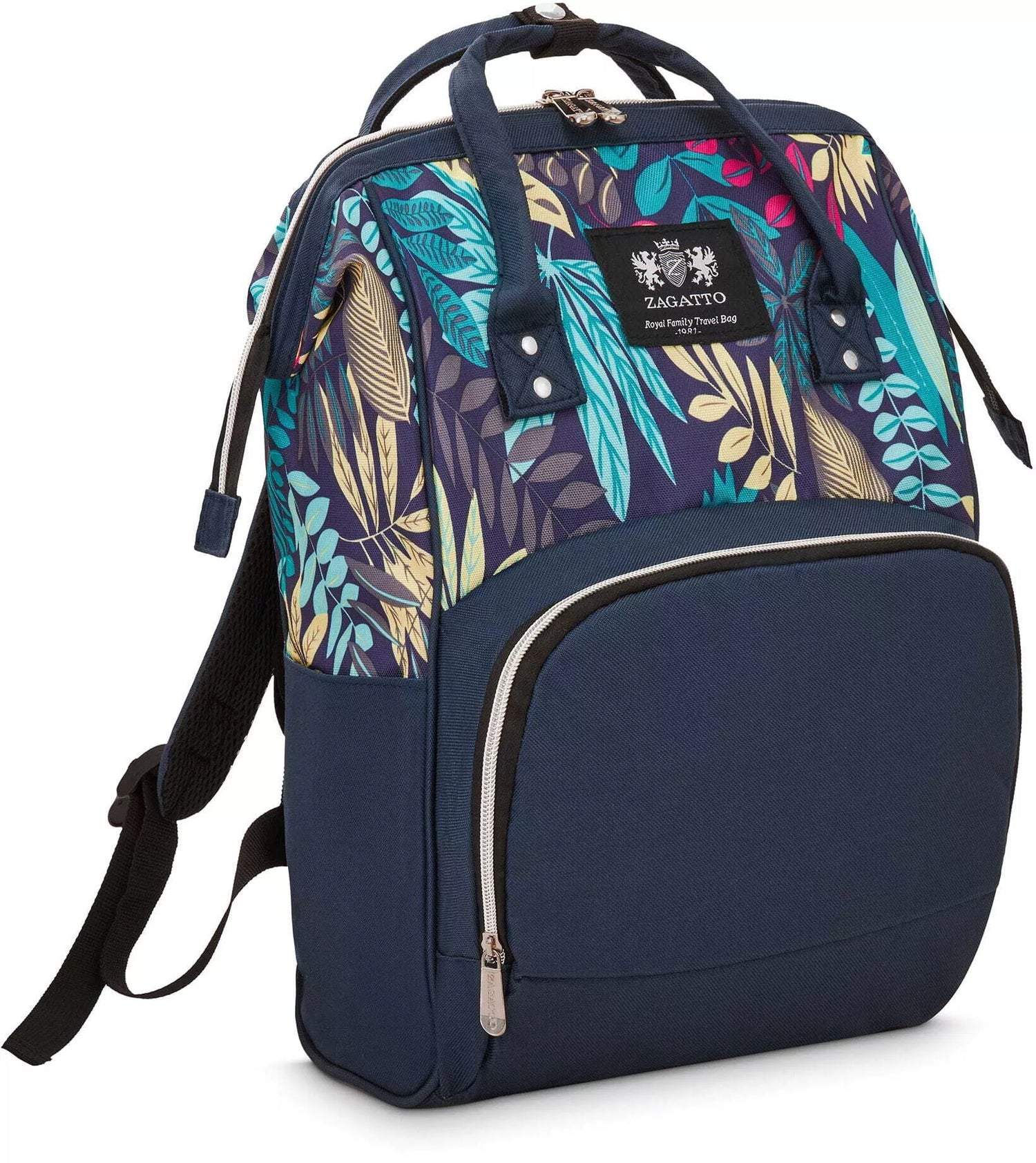 Zila mammas mugursoma ar rokturiem Uga