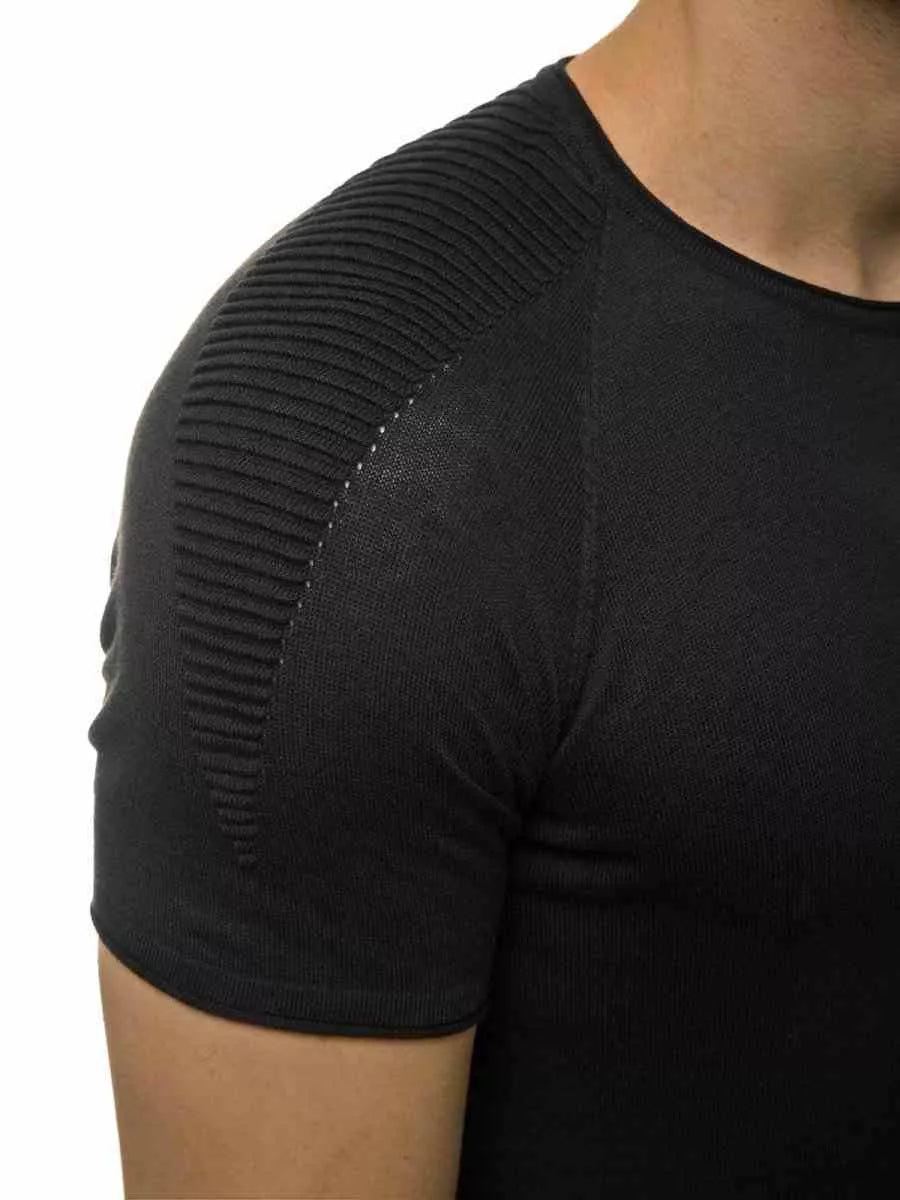 Vīriešu melns T-krekls Demo