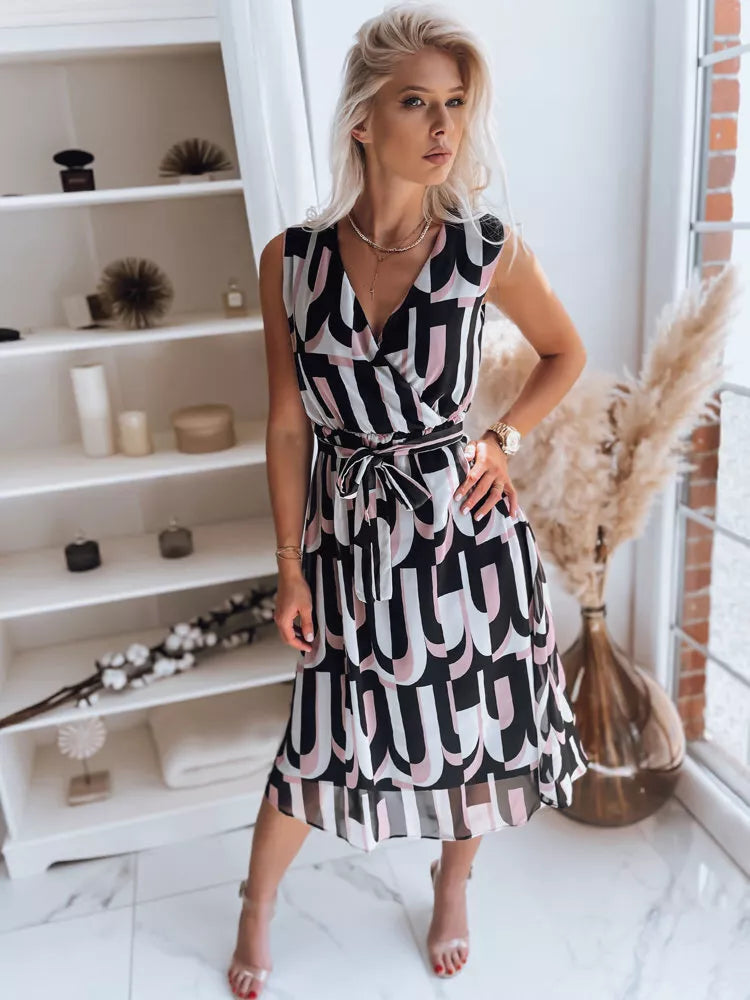 Rozā - melna sieviešu kleita Ulala