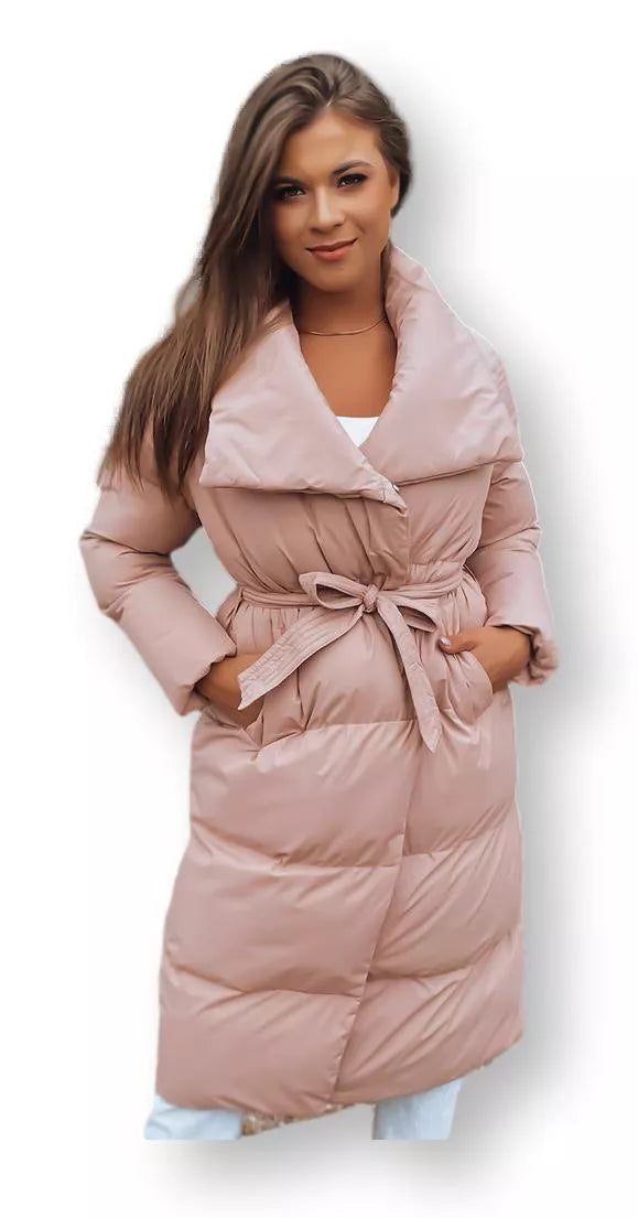 Rozā sieviešu stepēta jaka Favi