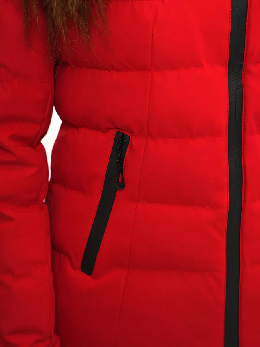 Sarkana sieviešu jaka Jena