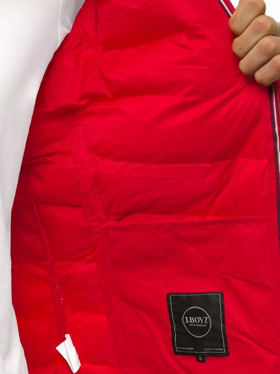 Maril pārejas sarkana vīriešu jaka