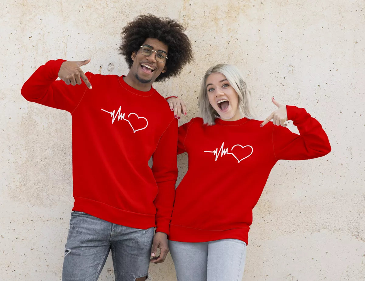 Sarkans džemperis Sirds