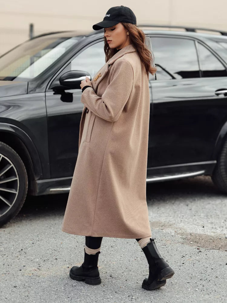 Sieviešu brūns mētelis Abel