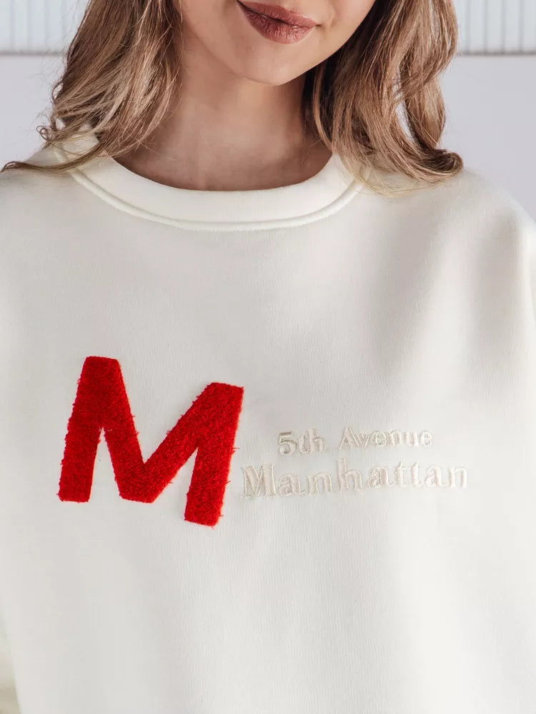 Sieviešu balts džemperis Aven