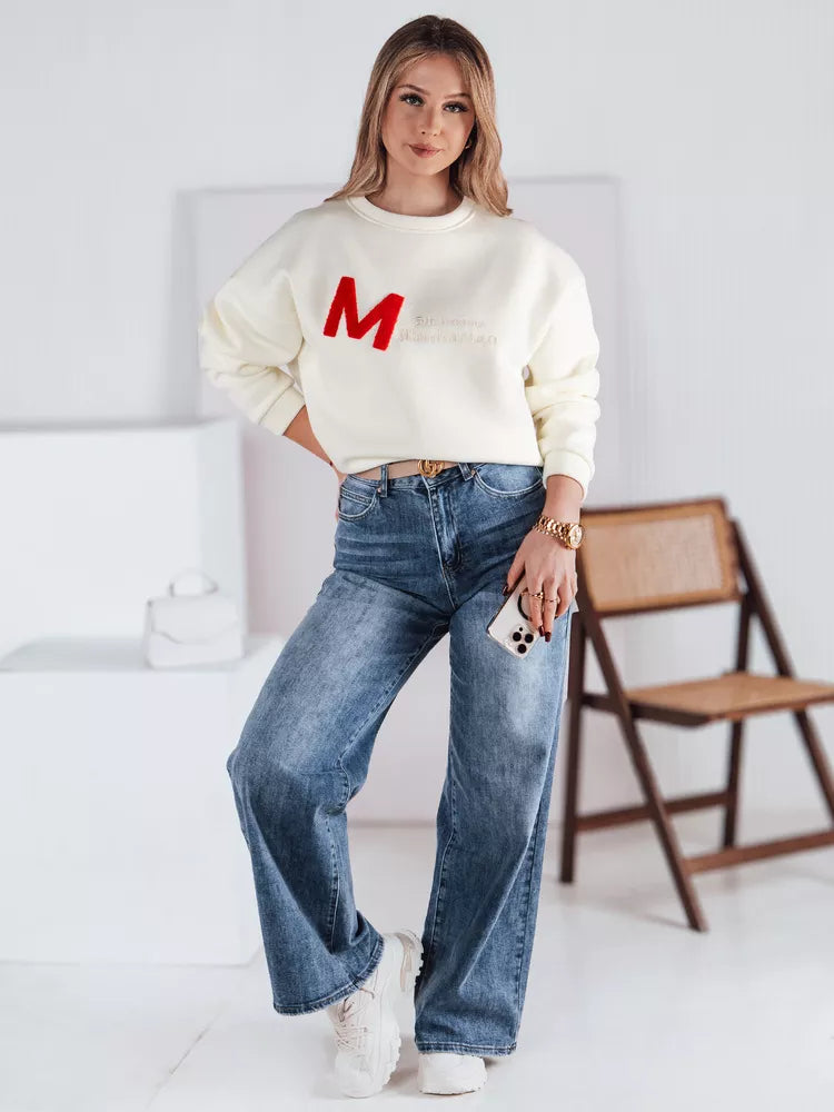 Sieviešu balts džemperis Aven