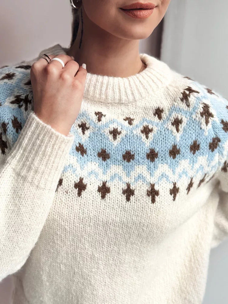 Sieviešu balts džemperis Dova