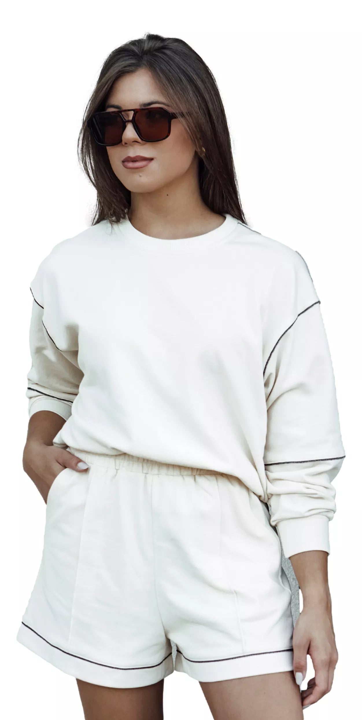 Sieviešu balts komplekts Megin