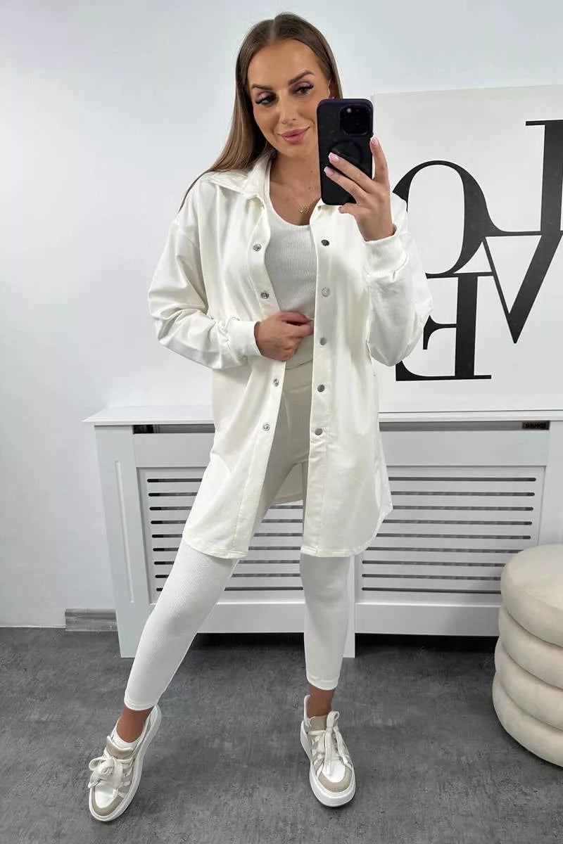 Sieviešu balts komplekts Triple