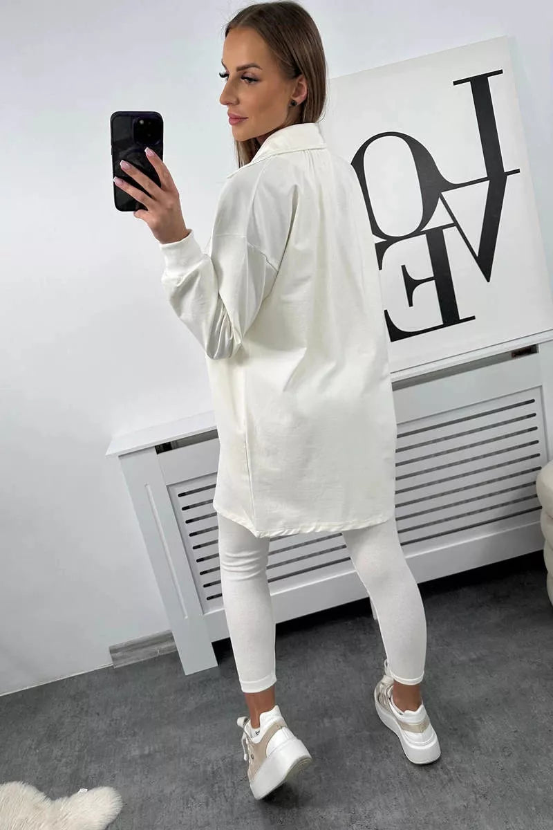 Sieviešu balts komplekts Triple