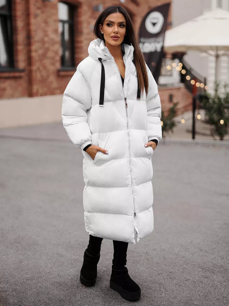 Sieviešu baltais mētelis Izabel