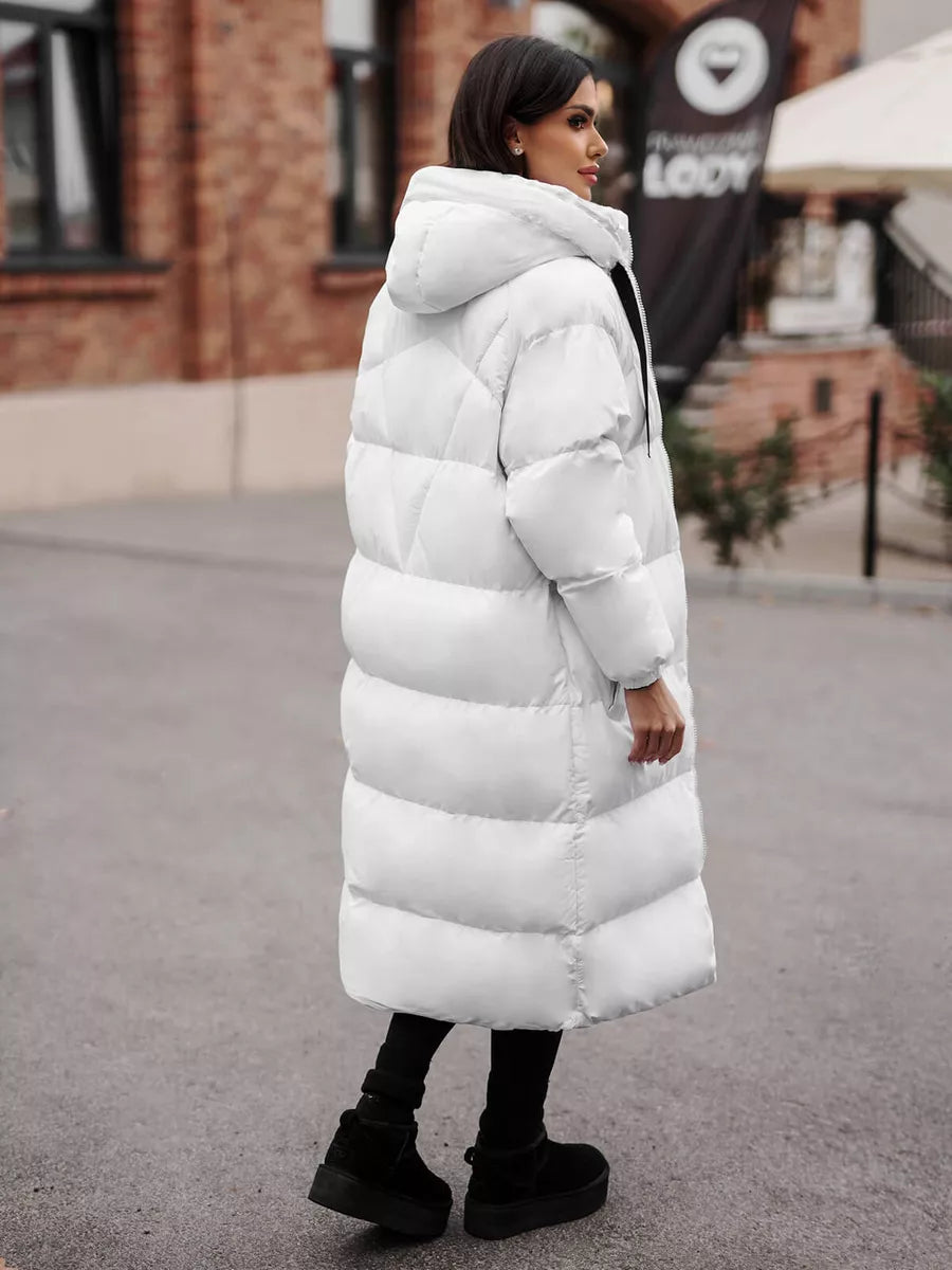 Sieviešu baltais mētelis Izabel