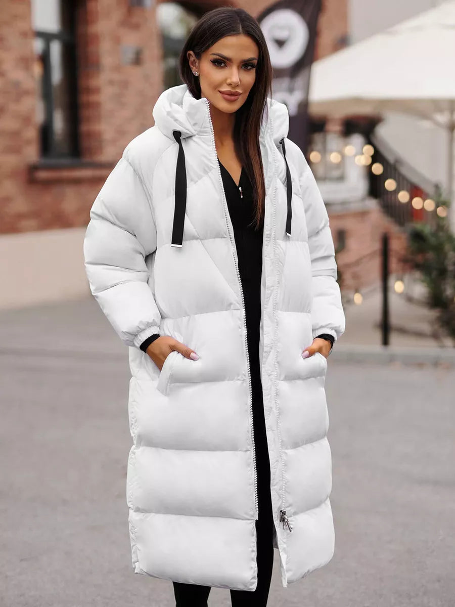 Sieviešu baltais mētelis Izabel