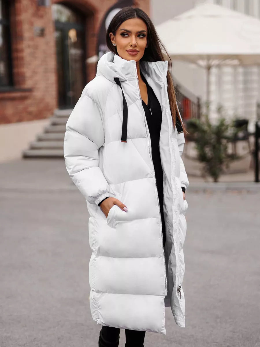 Sieviešu baltais mētelis Izabel