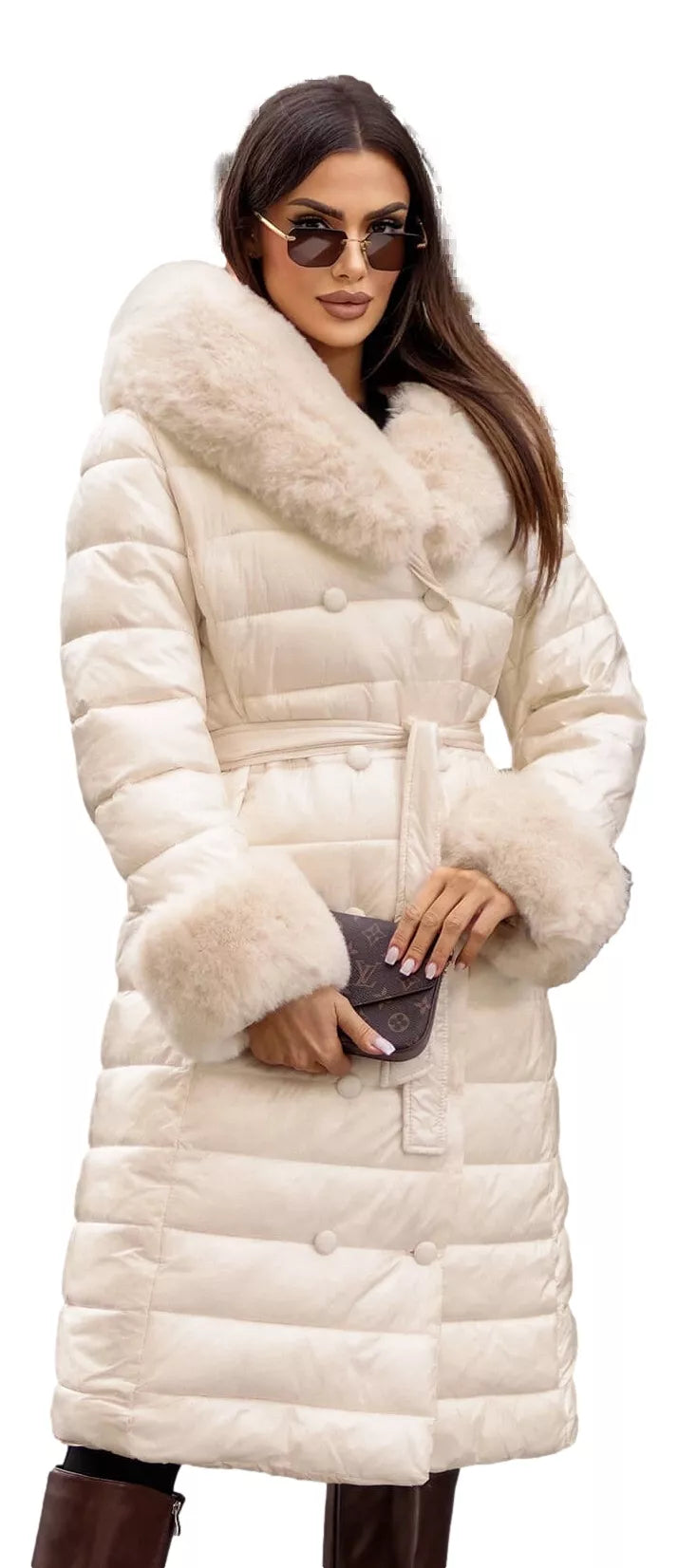 Sieviešu baltais mētelis Karum