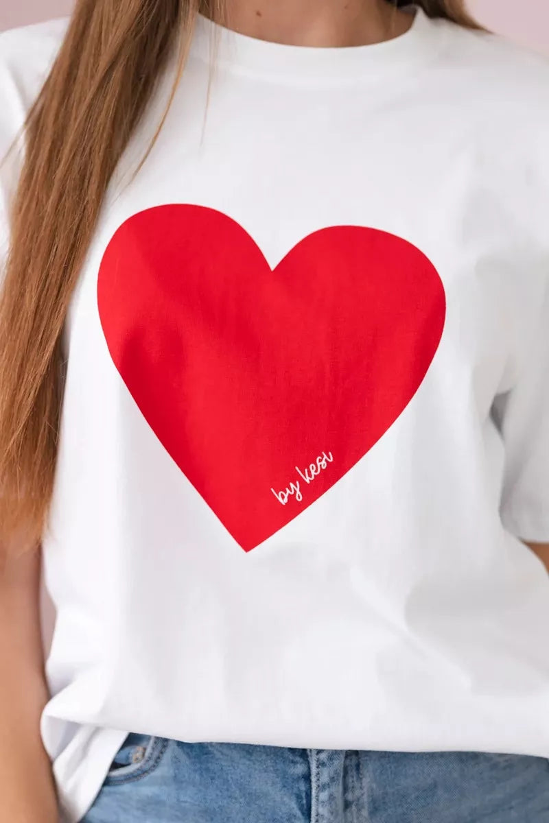 Sieviešu balts T-krekls "Madame"