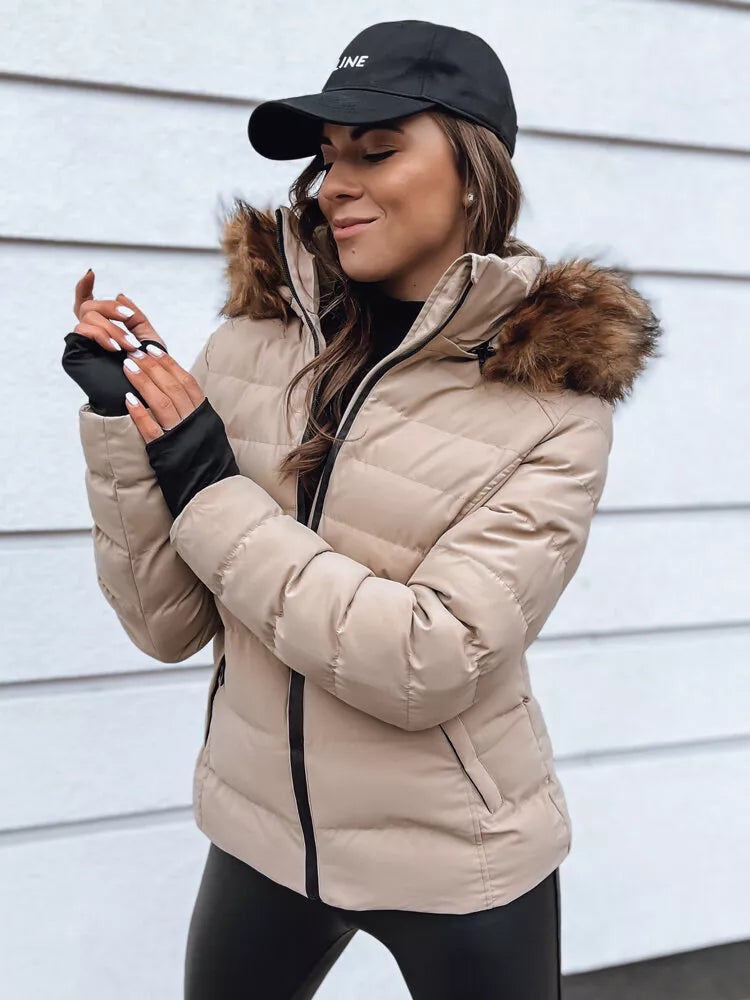 Sieviešu bēša ziemas jaka Paloma