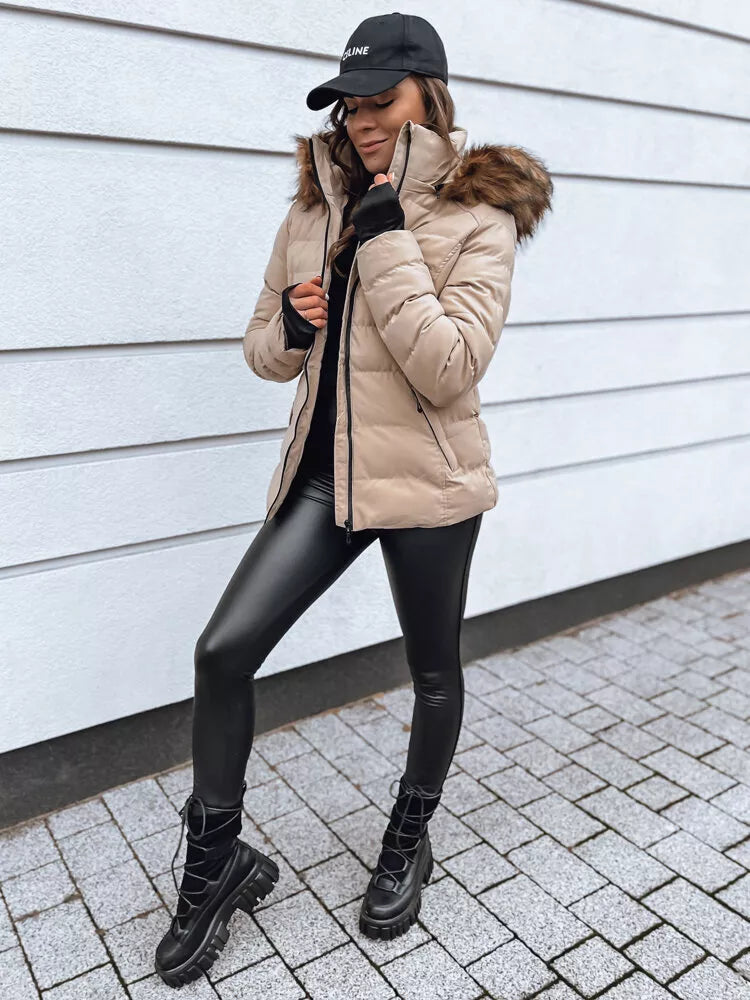 Sieviešu bēša ziemas jaka Paloma