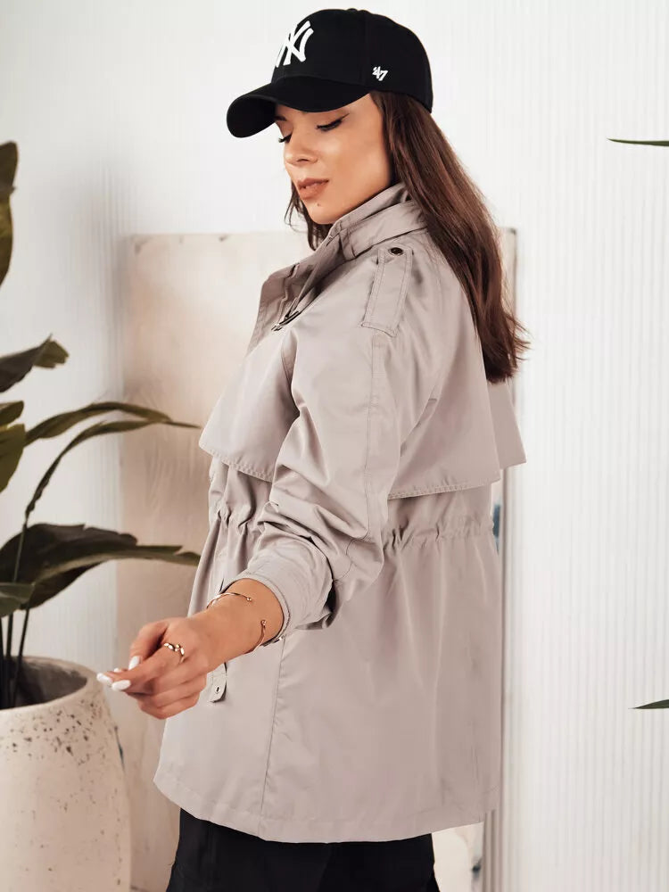 Sieviešu bēša plāna jaka Tilan