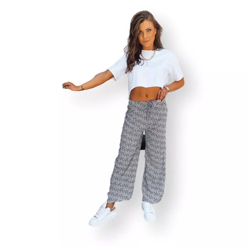 Sieviešu melnas Step bikses