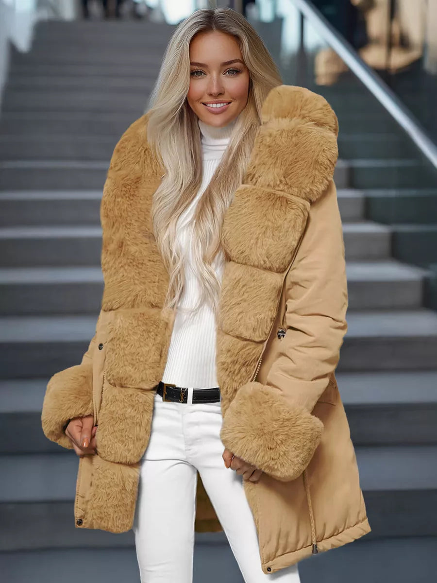 Sieviešu brūna jaka Gibon