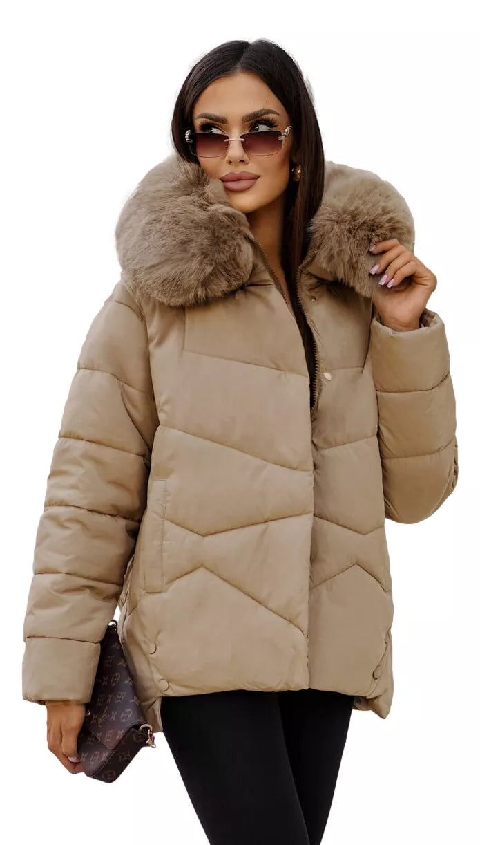 Brūna sieviešu jaka Marind