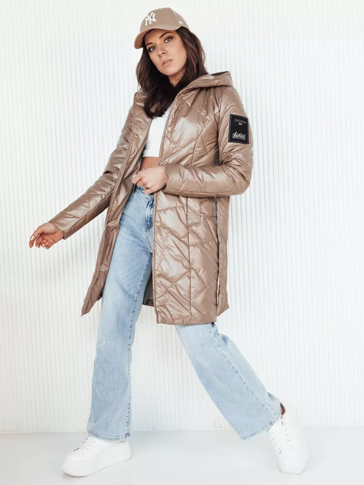 Sieviešu brūna jaka Perla