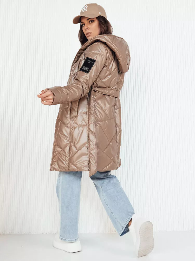 Sieviešu brūna jaka Perla