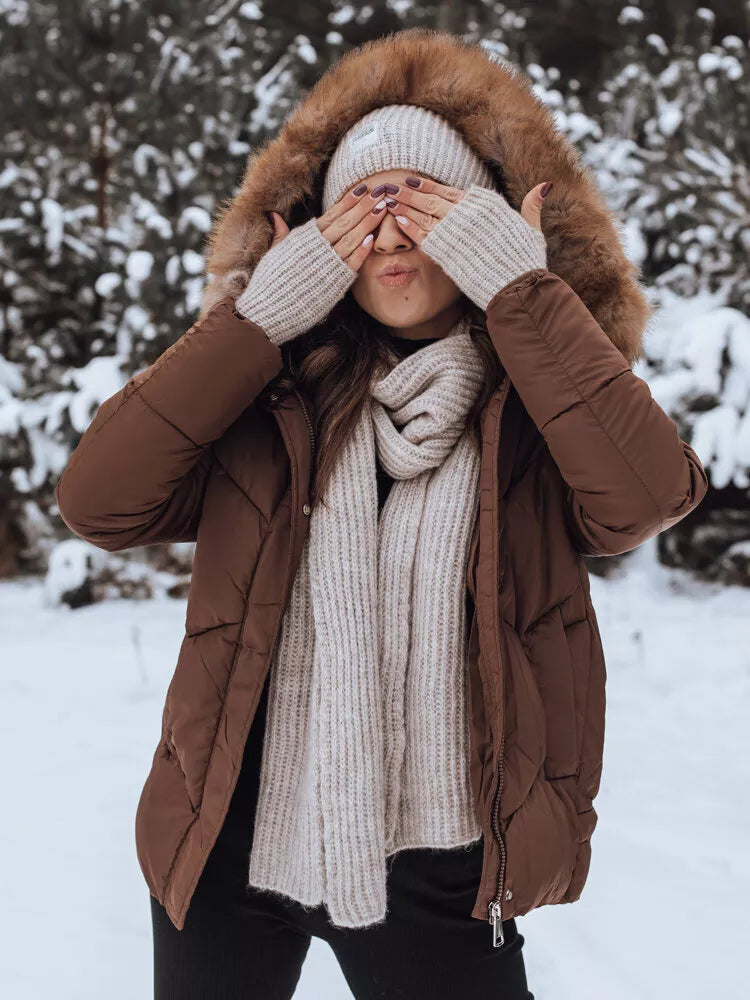 Brūna sieviešu jaka Risk